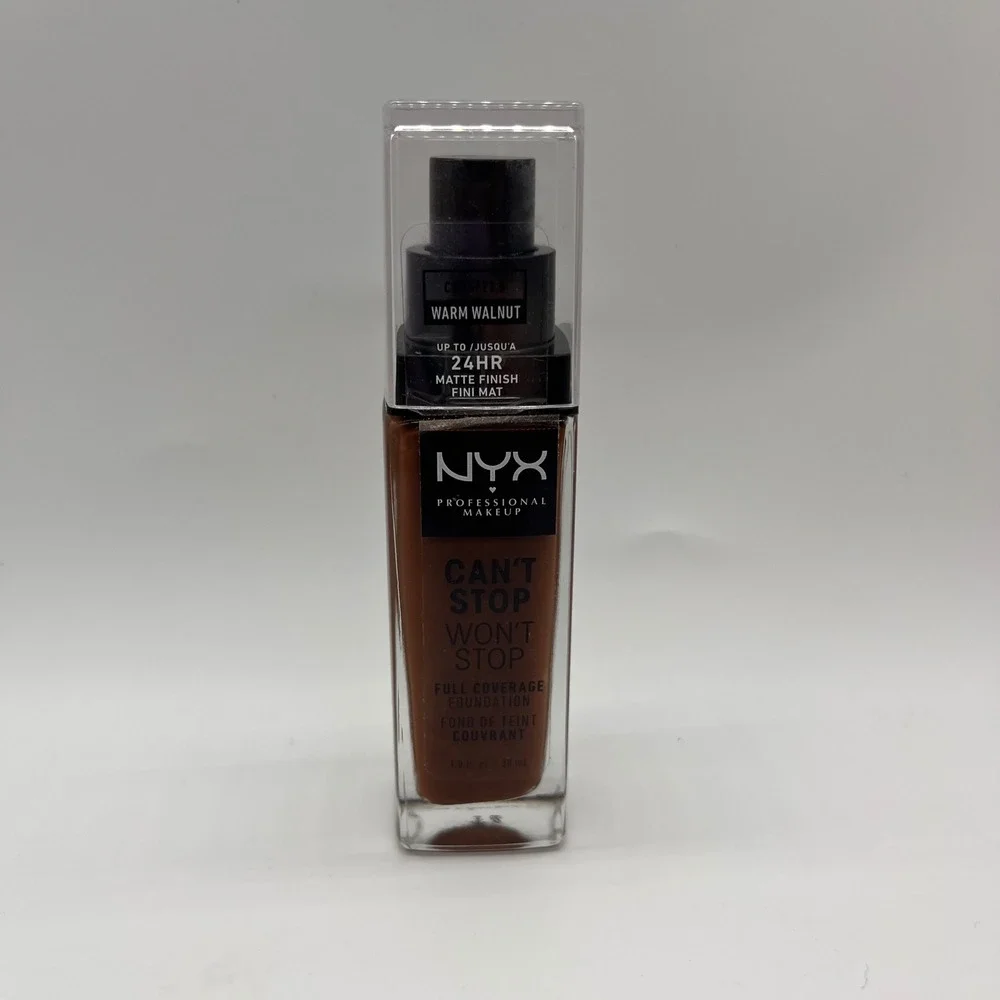 NYX Foundation Can't Stop Won't Stop Full‎ Coverage Warm Walnut 1.0oz Womens